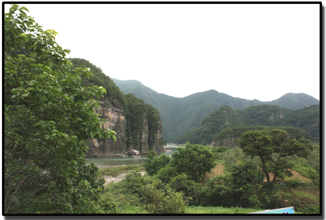 농암종택 가는길의 가송리 절경