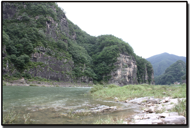 농암종택 가는길의 가송리 절경