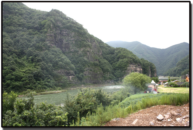 농암종택 가는길의 가송리 절경