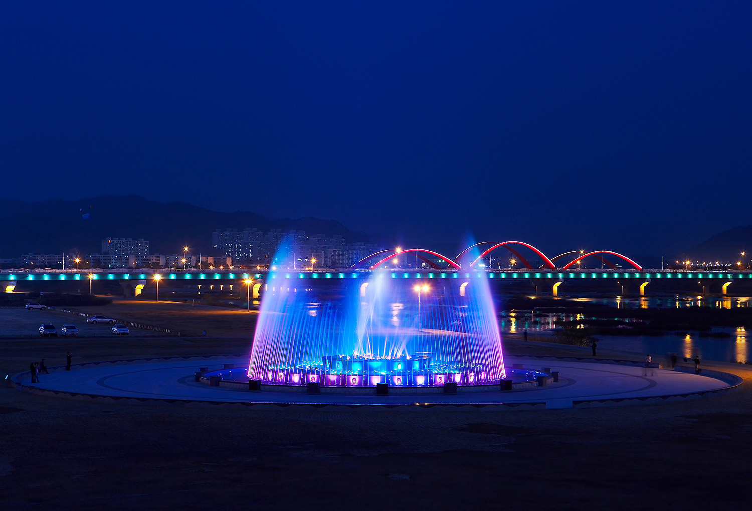 낙동강음악분수 가동 안내