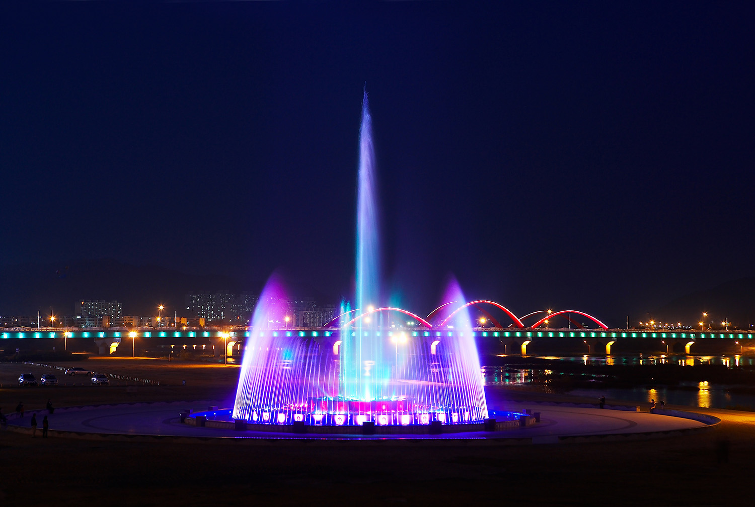 낙동강음악분수 가동 안내